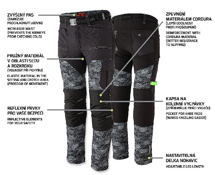 PREDATOR Trousers black/grey 60