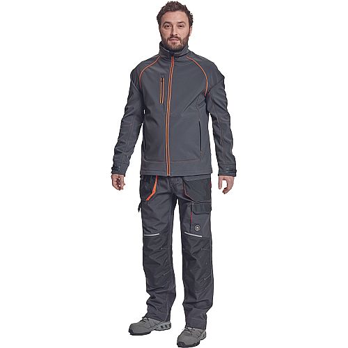 EMERTON PLUS softshell bunda antracit 3XL