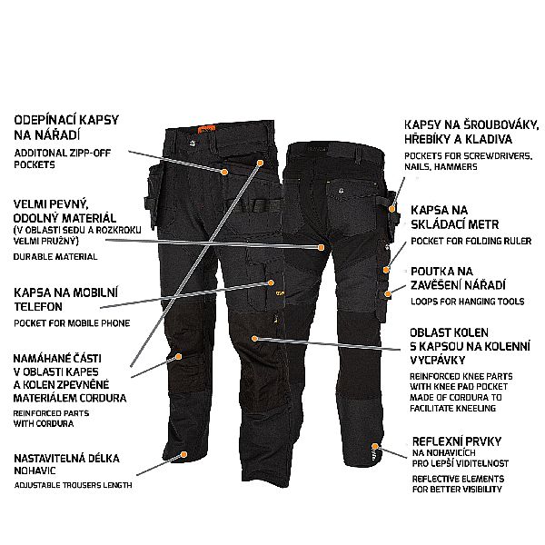 EREBOS Trousers black 54