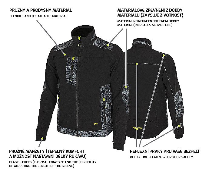 PREDATOR Jacket black/grey 56-58