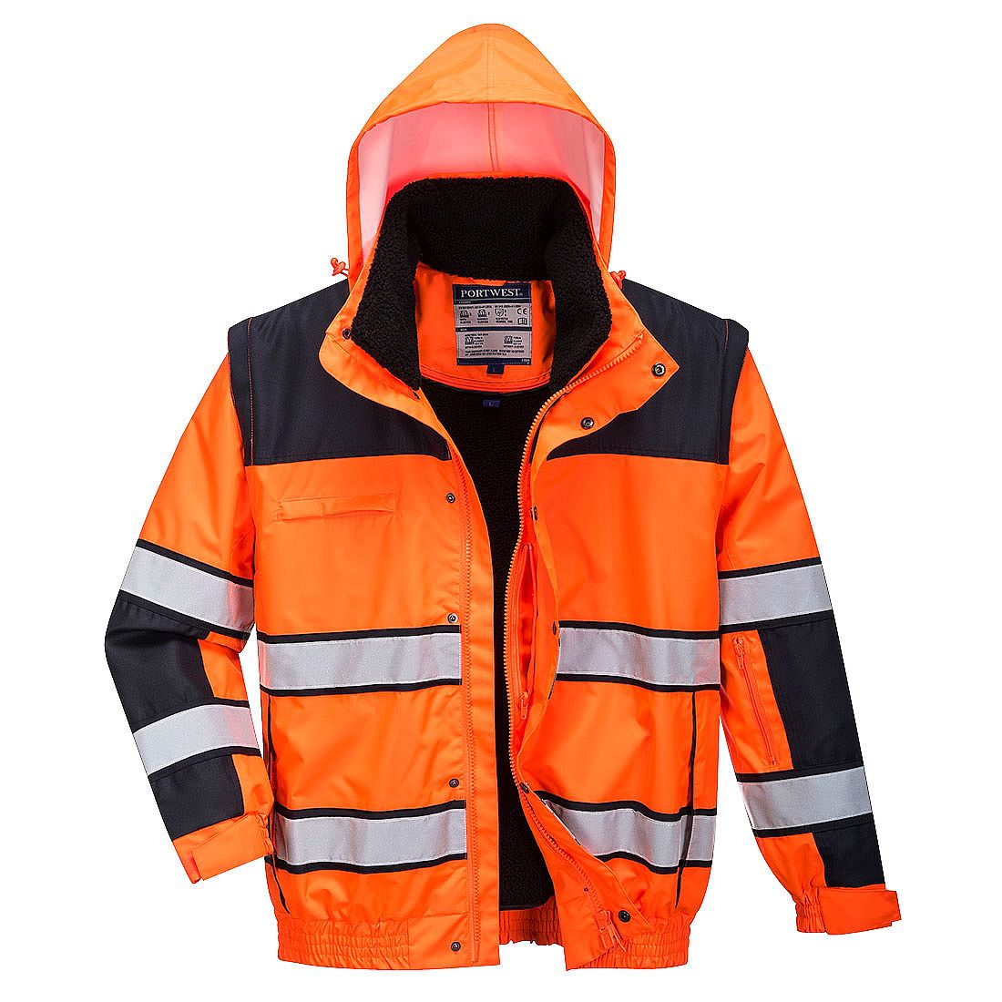 Hi-Vis bomber Classic barva Orange/Black XS