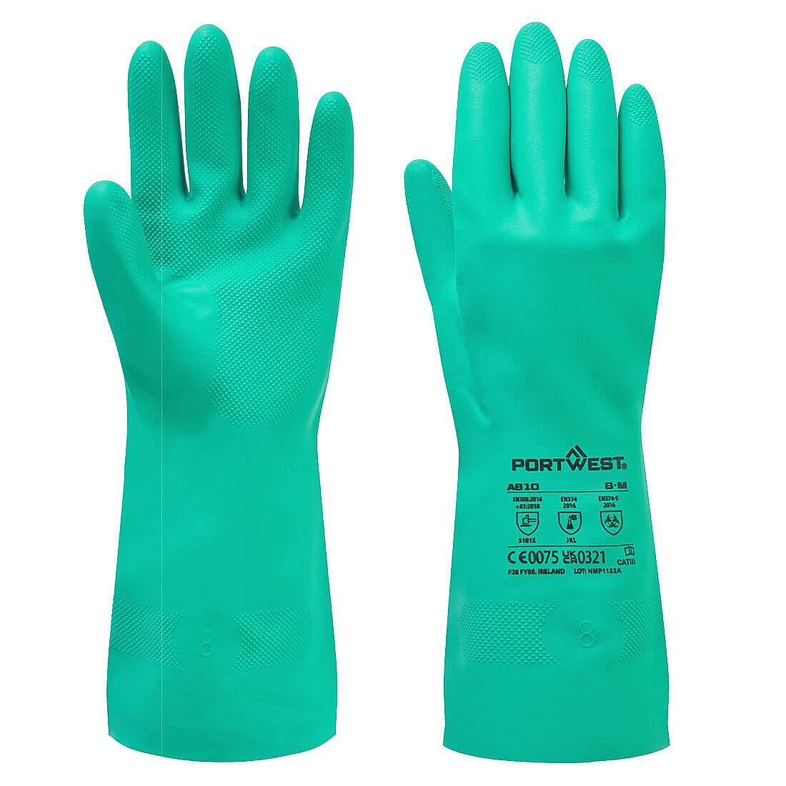 Rukavice Nitrosafe Chemical barva Green vel. XL