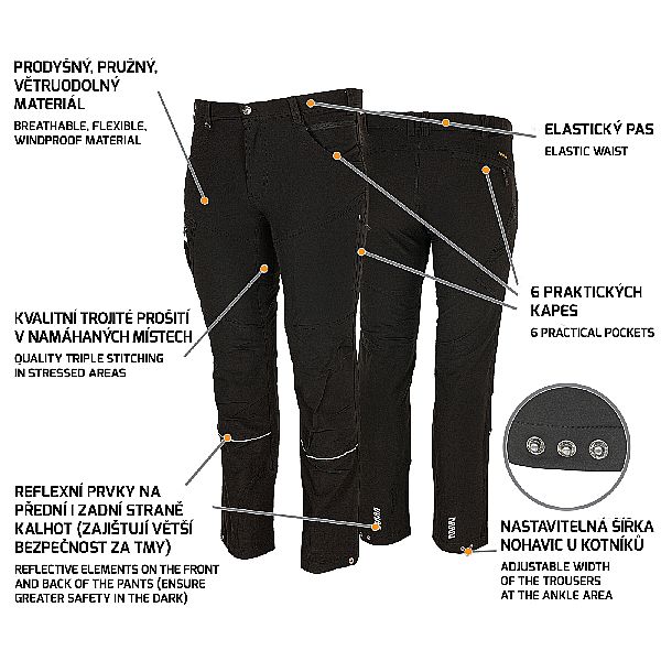 FOBOS Trousers black 54