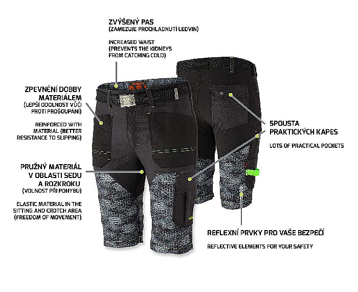 PREDATOR Shorts black/grey 52