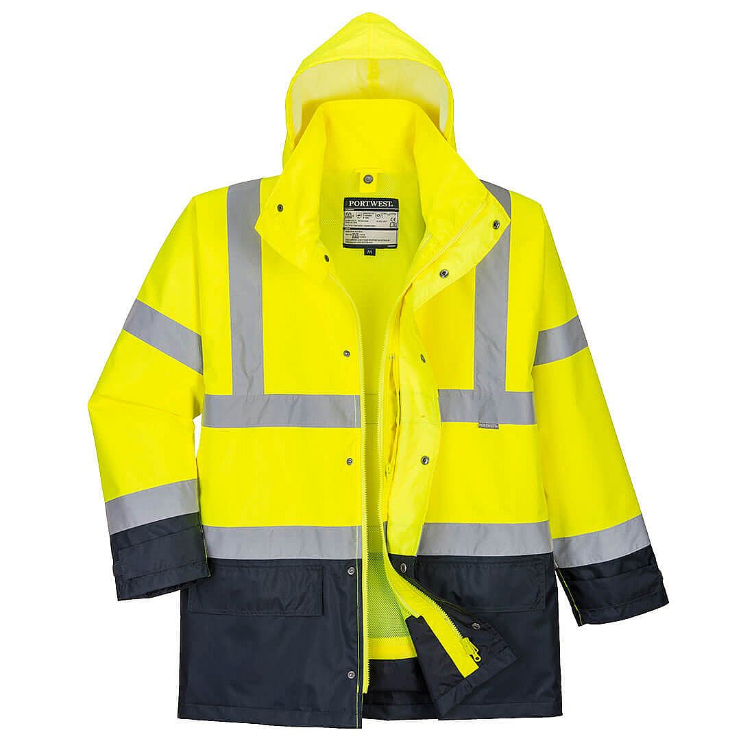 Bunda HiVis Executive 5v1 barva Yellow/Navy 3XL