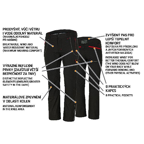 SOLON Trousers black