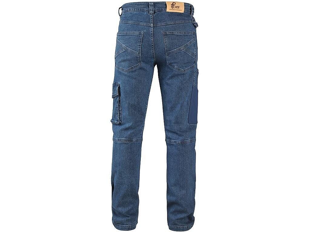 Kalhoty jeans CXS ALBI, pánské, modré, vel. 46