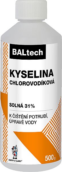 Kyselina chlorovodíková solná 31% 500ml