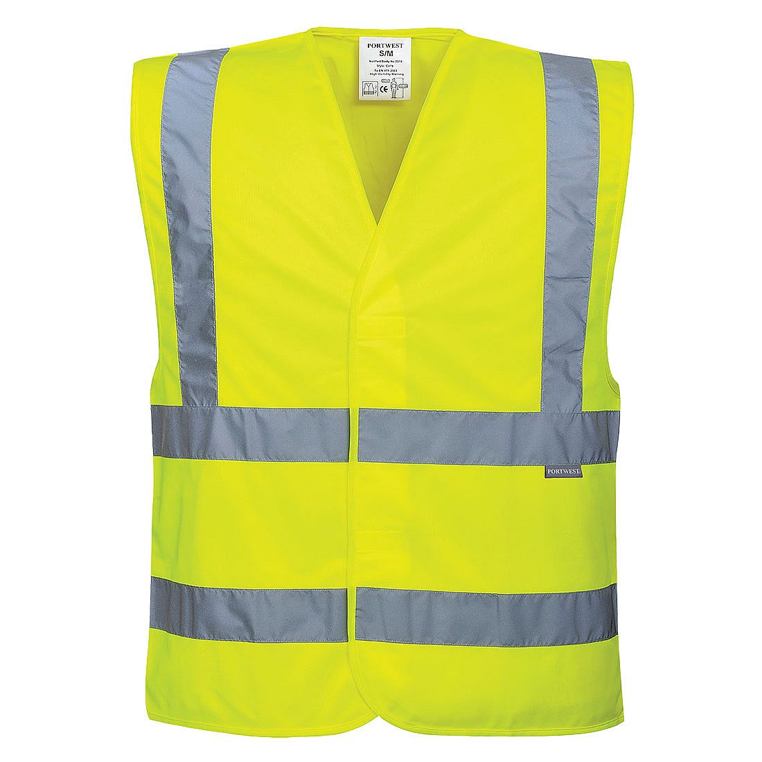 Reflexní vesta Two Band & Brace barva Yellow 4XL/5XL