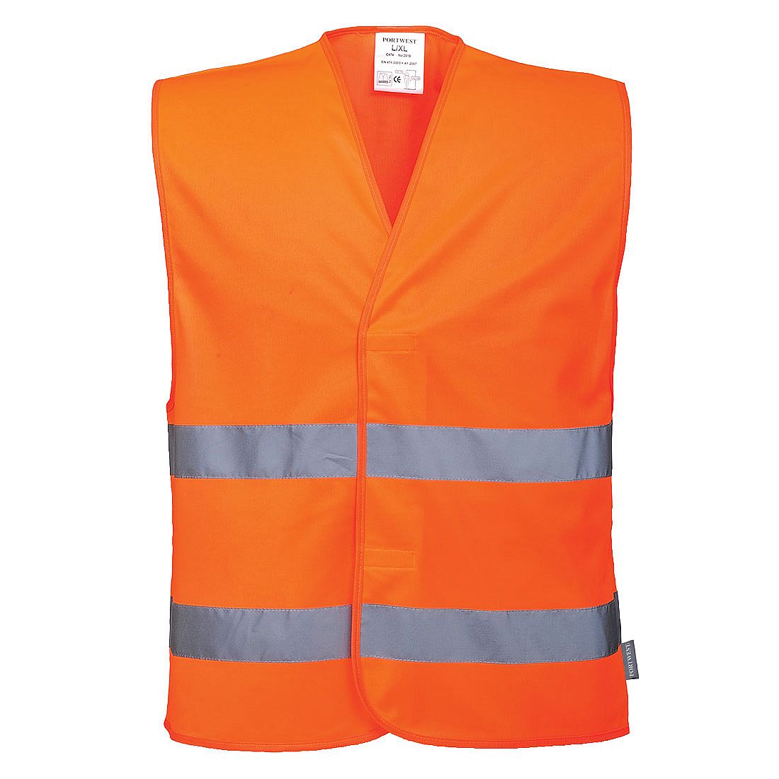 Reflexní vesta s dvěma pruhy barva Orange 4XL/5XL