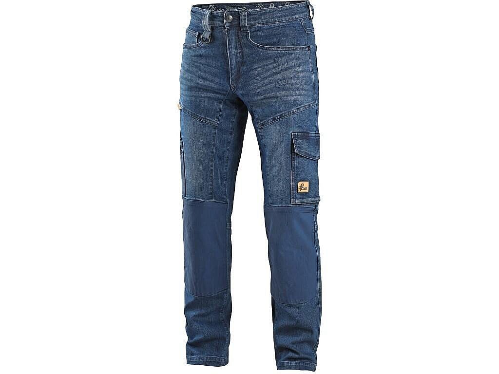 Kalhoty jeans CXS ALBI, pánské, modré, vel. 46