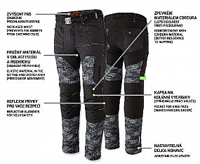 PREDATOR Trousers black/grey 62