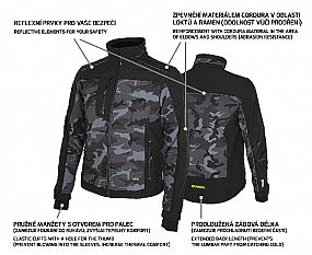 CAMOS Jacket black/grey 60-62