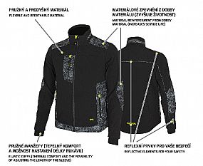 PREDATOR Jacket black/grey 64-66