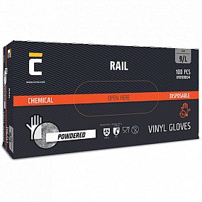 RAIL pudrované rukavice XL