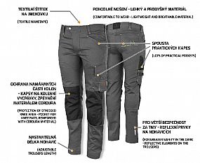 EREBOS LIGHT Trousers grey 54