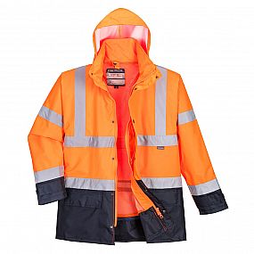 Bunda HiVis Executive 5v1 barva Orange/Navy