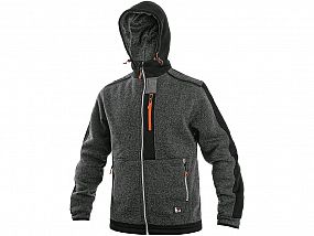 Bunda CXS INDIANAPOLIS, pánská, tmavě-šedo-oranžová 2XL