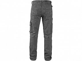 Kalhoty jeans CXS ALBI, pánské, šedé, vel. 46