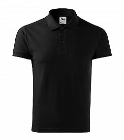 Cotton Heavy polokošile pánská tmavě šedý melír (vel. 3XL)