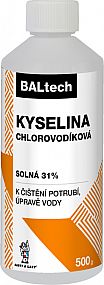 Kyselina chlorovodíková solná 31% 500ml