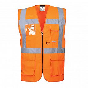 Manažerská vesta Berlin  barva Orange 3XL