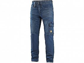 Kalhoty jeans CXS ALBI, pánské, modré, vel. 46 50