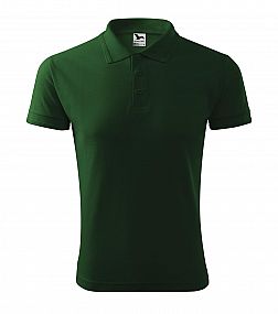 Pique Polo polokošile pánská lahvově zelená (vel. S-2XL)