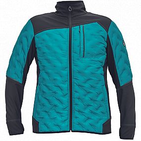 NEURUM SOFTSHELL bunda petrolejová XL