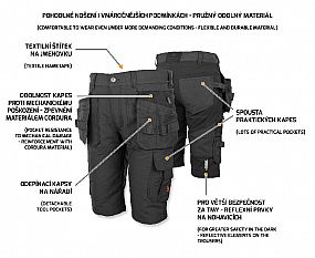 EREBOS Shorts black 56